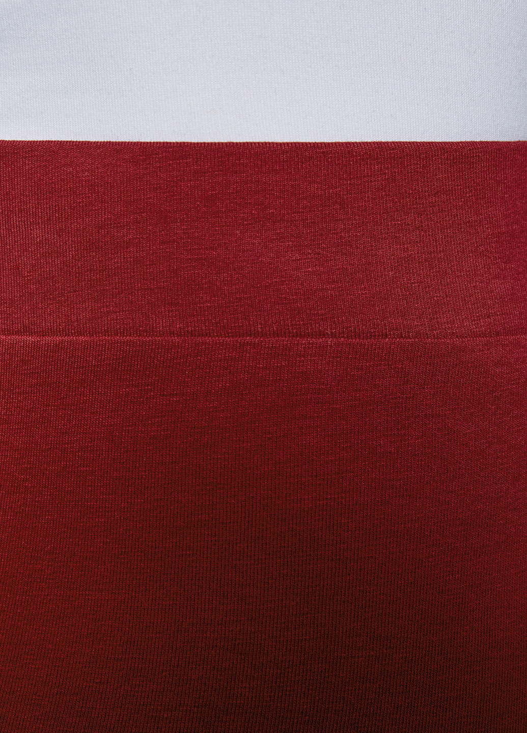 Красная кэжуал однотонная юбка Oodji