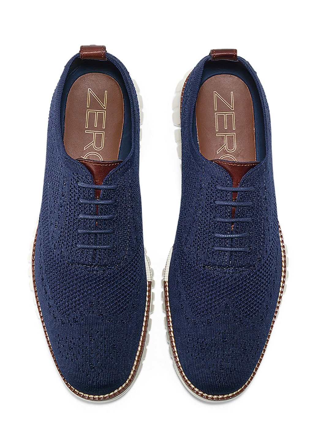 Темно-синие демисезонные кроссовки Cole Haan ZERØGRAND Wingtip Oxford