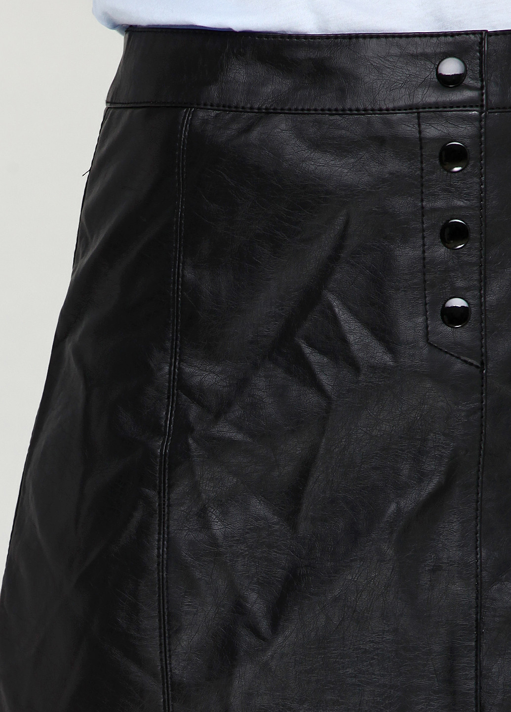 Черная кэжуал однотонная юбка H&M Studio а-силуэта (трапеция)