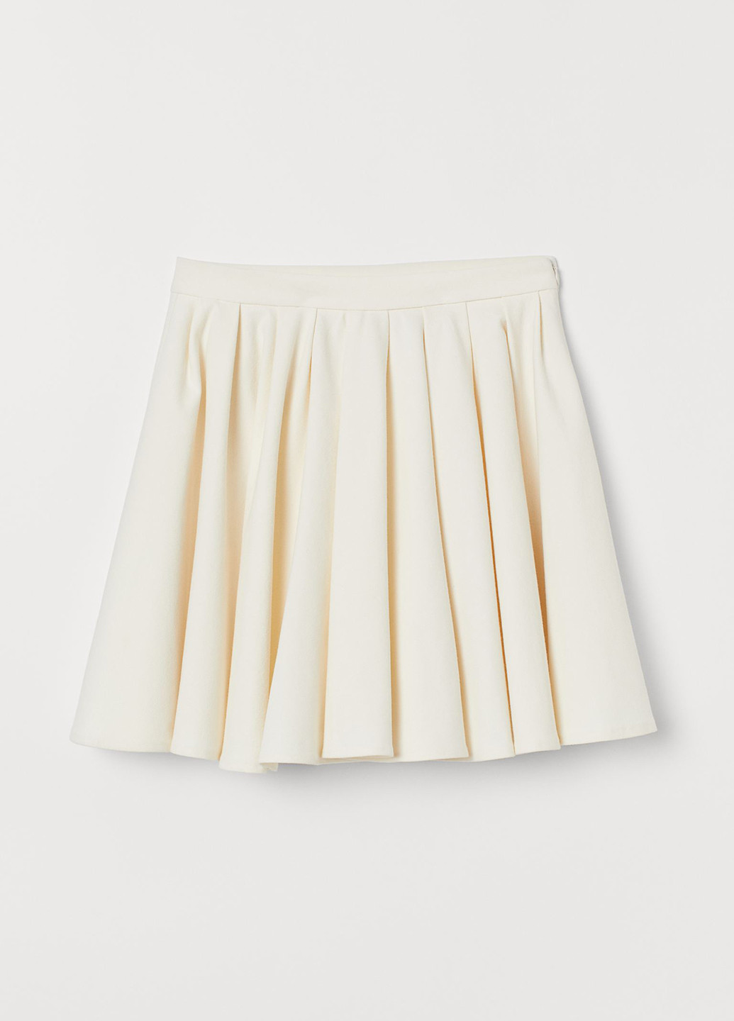 Светло-бежевая кэжуал однотонная юбка H&M клешированная