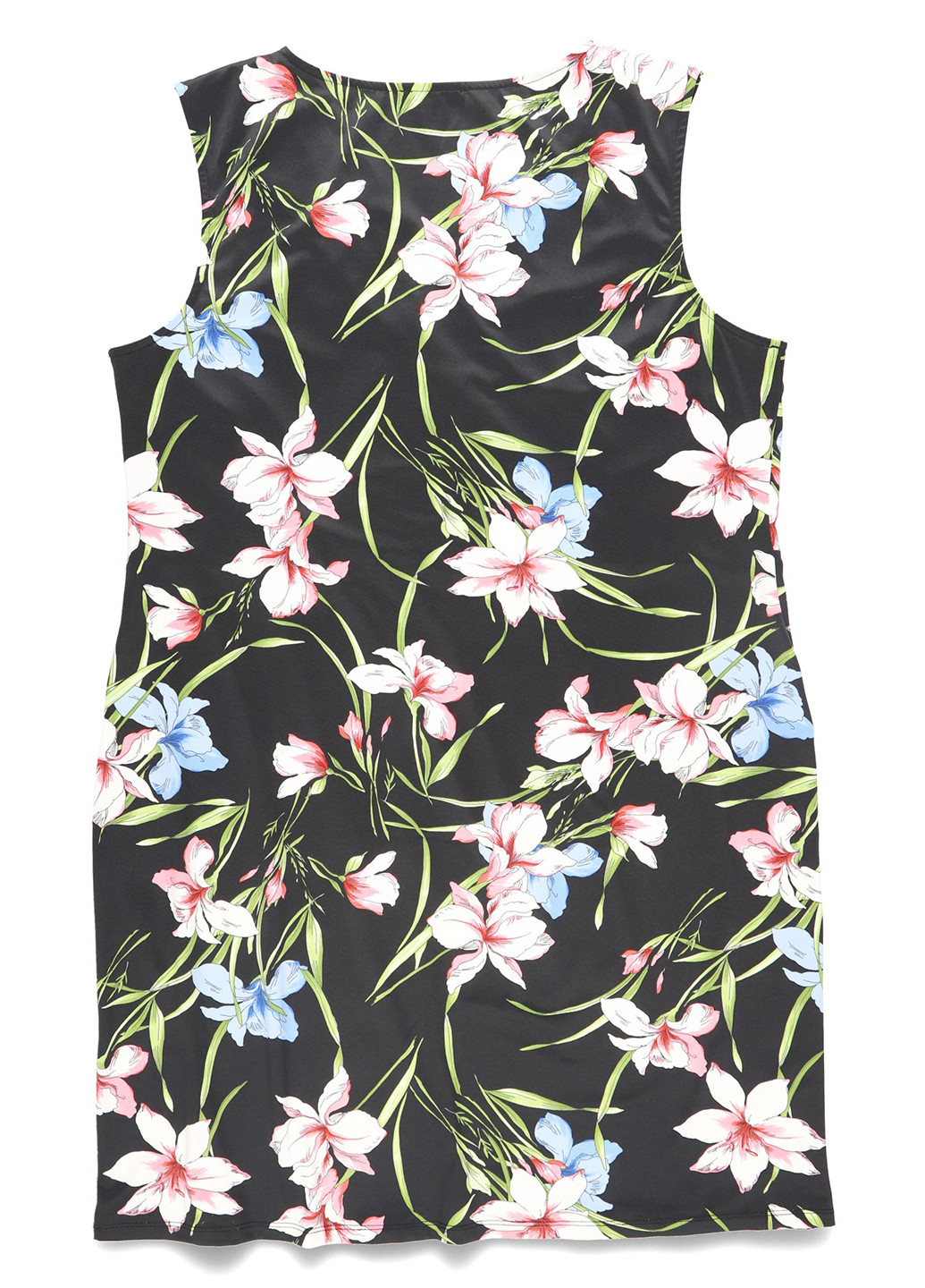 Черное кэжуал платье на запах Anna Field с цветочным принтом