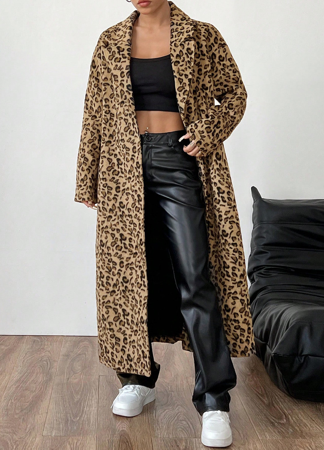 Коричневое зимнее Пальто SHEIN