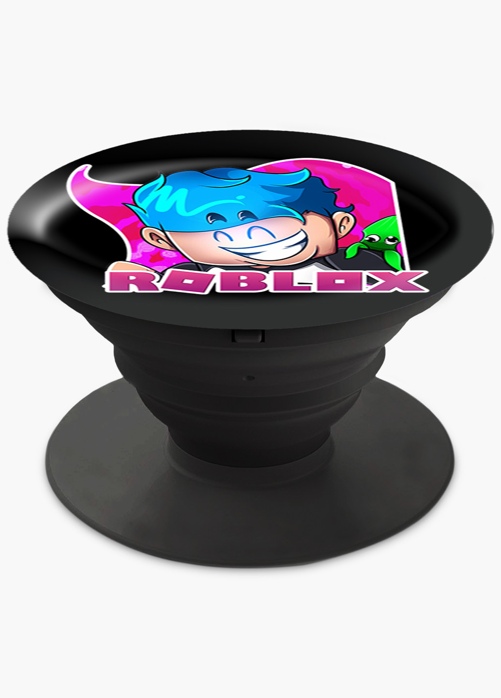 Попсокет (Popsockets) тримач для смартфону Роблокс (Roblox) (8754-1223) Чорний MobiPrint (216748437)