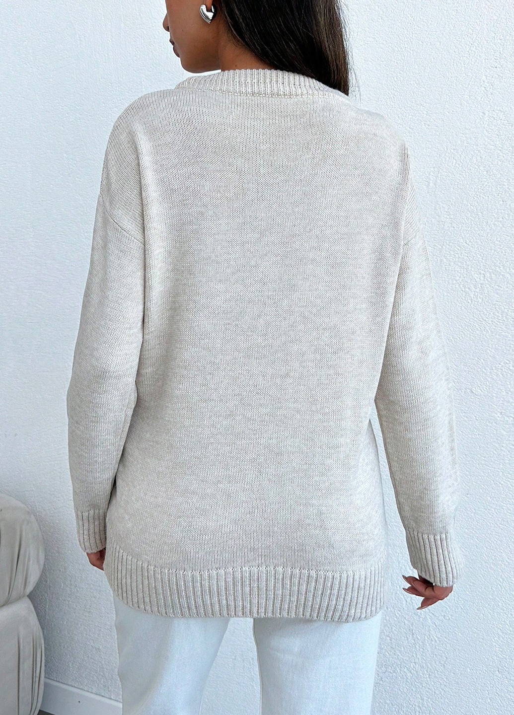 Молочний демісезонний джемпер джемпер SHEIN