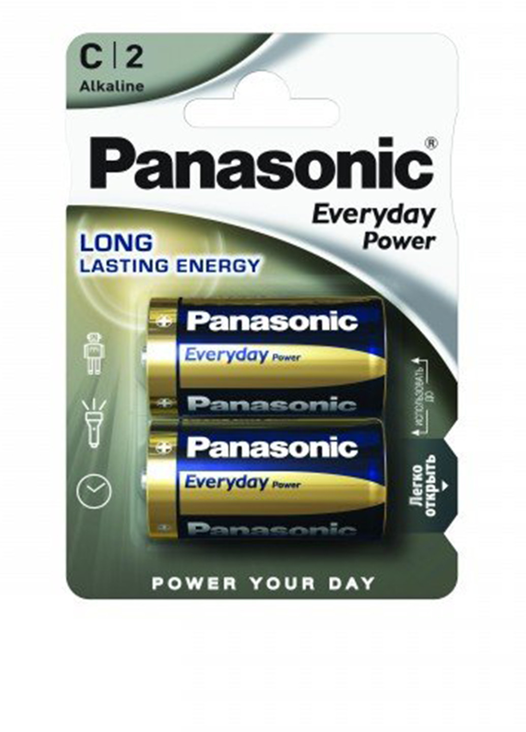 Батарейка Panasonic everyday power c bli 2 alkaline (lr14ree/2br) (138004348)