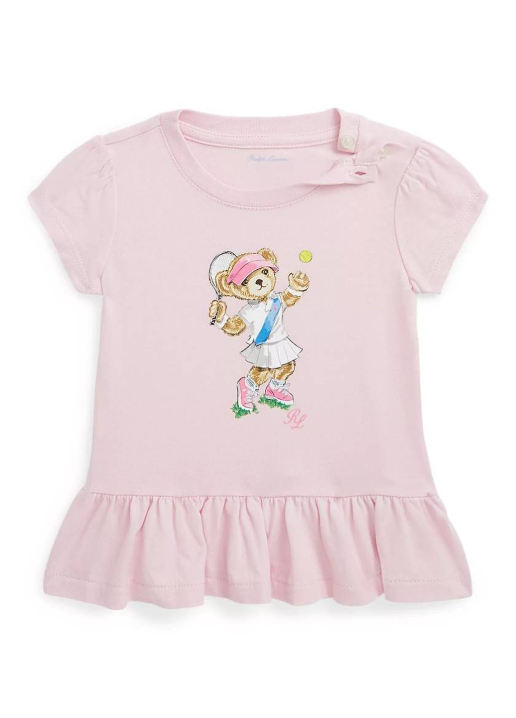 Світло-рожева літня футболка Ralph Lauren