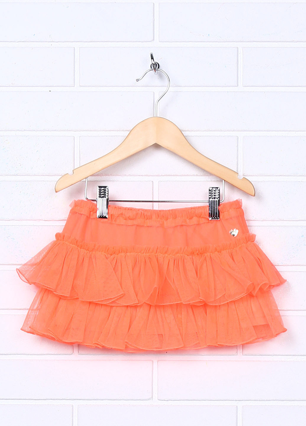 Оранжевая кэжуал юбка Juicy Couture мини