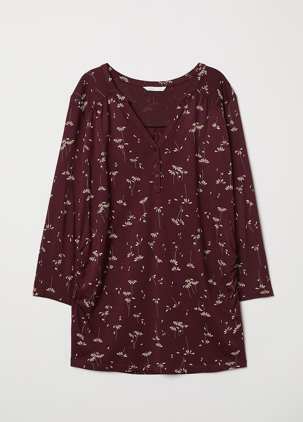 Бордовая демисезонная блуза для беременных H&M