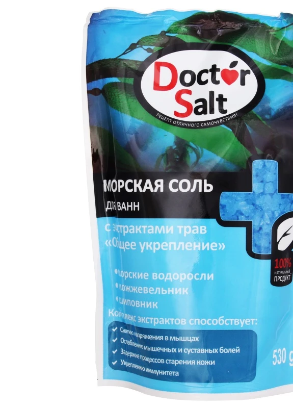 Соль для ванн Doctor Salt Общее укрепление 530 г No Brand (248398009)