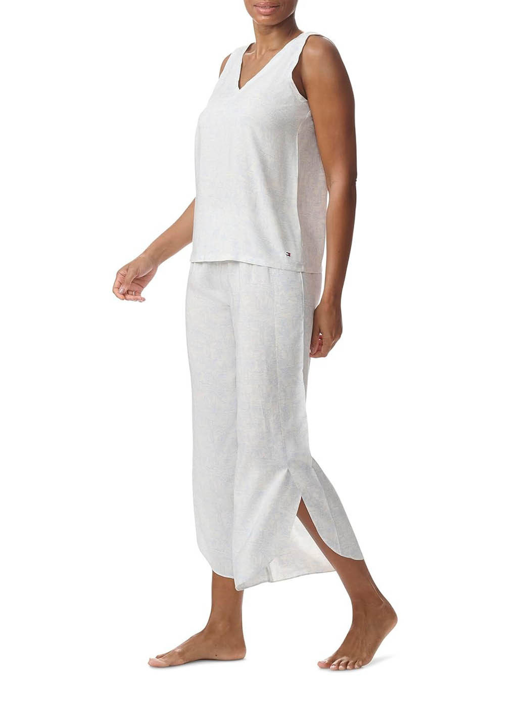 Біла всесезон піжама (майка, штани) майка + штани Tommy Hilfiger