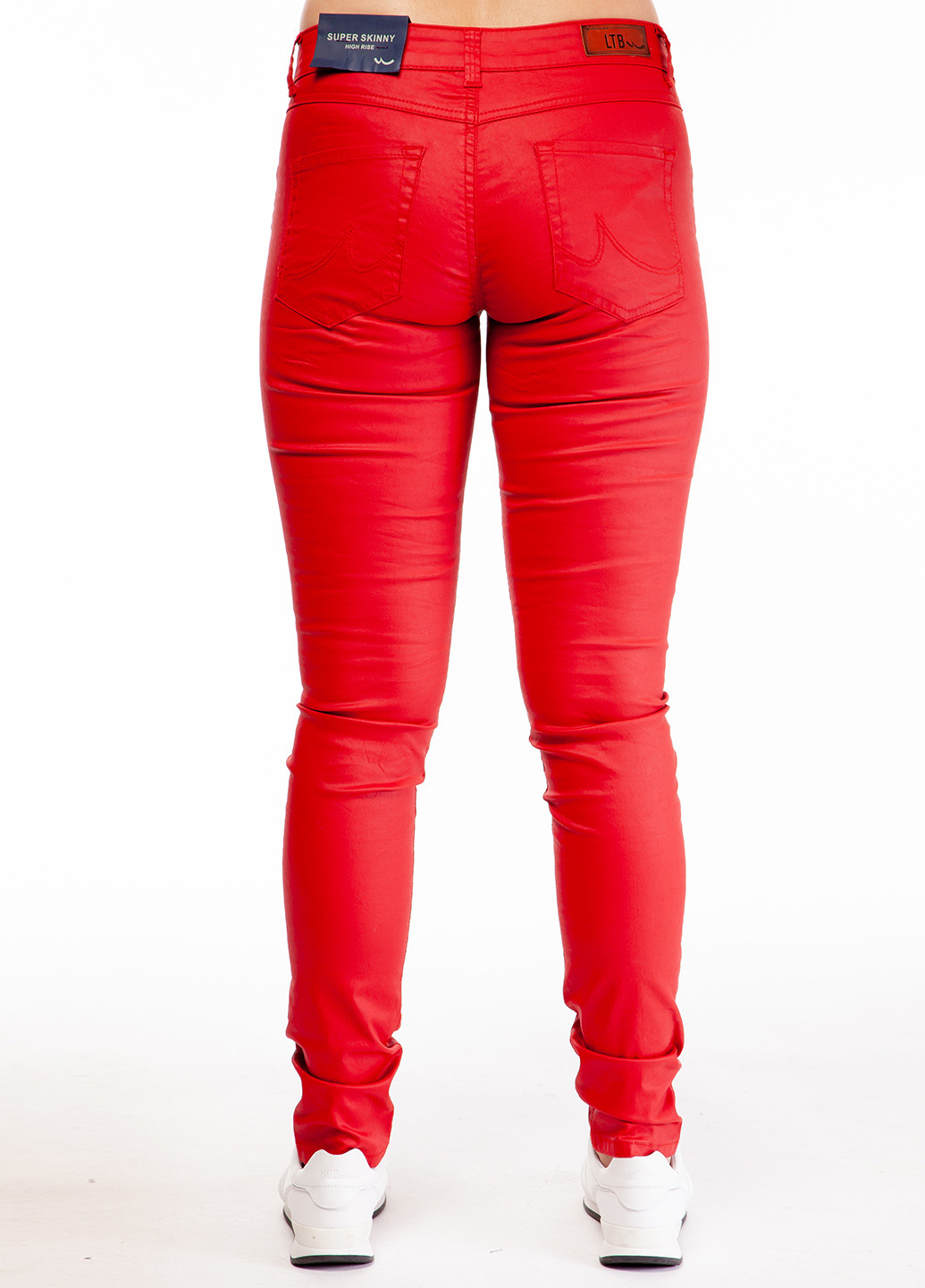 Красные кэжуал демисезонные зауженные брюки LTB
