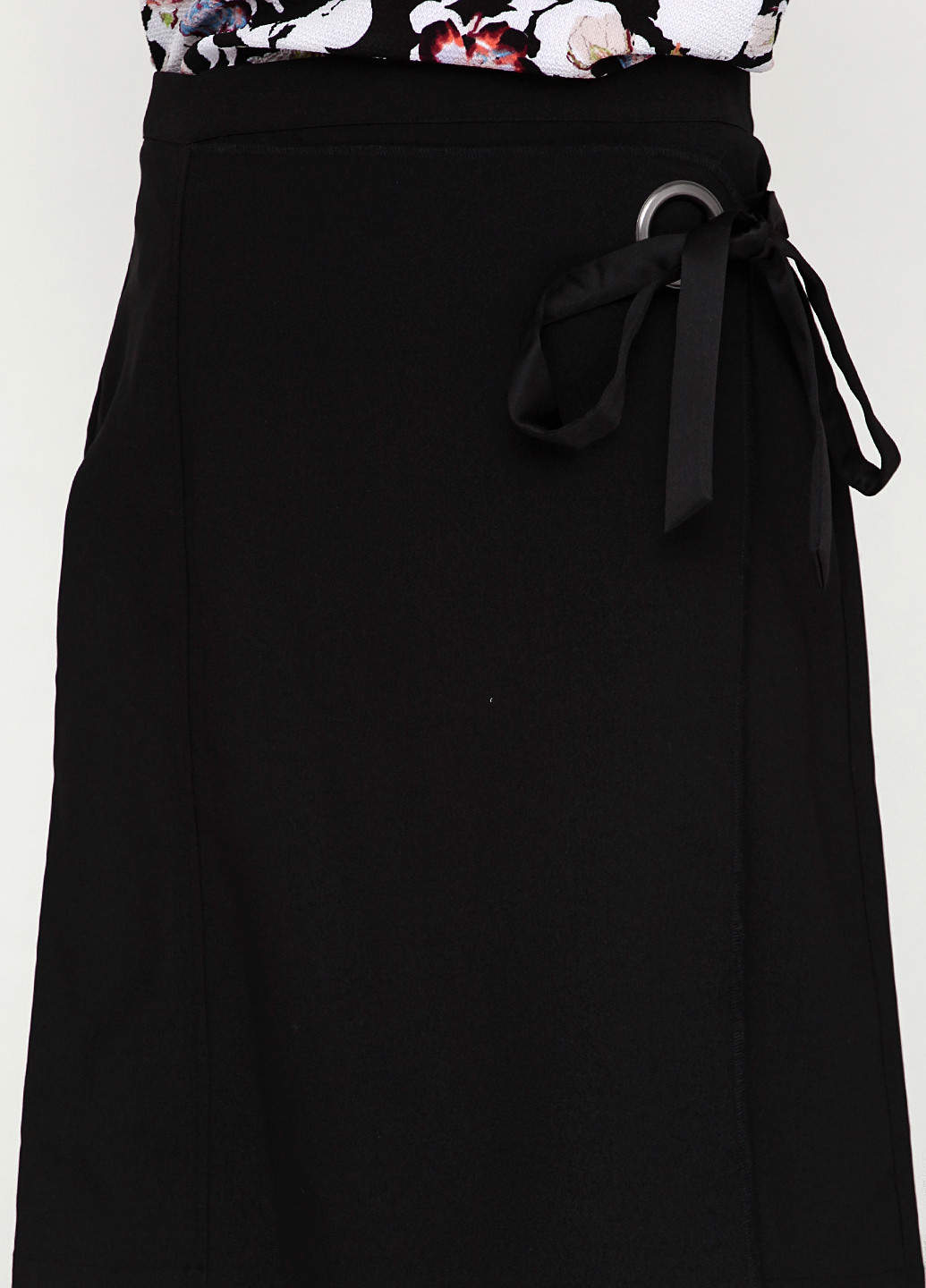 Чорний демісезонний комплект (блуза, спідниця) Imitz