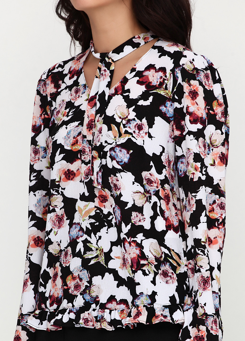 Чорний демісезонний комплект (блуза, спідниця) Imitz