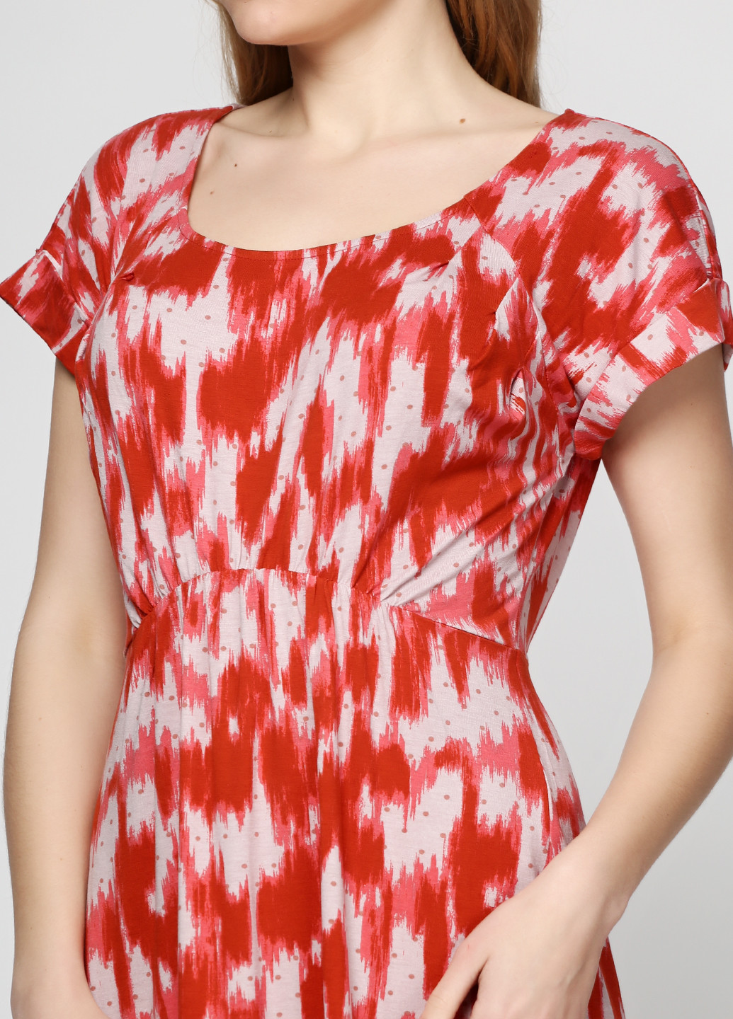 Красное кэжуал платье Juicy Couture с абстрактным узором