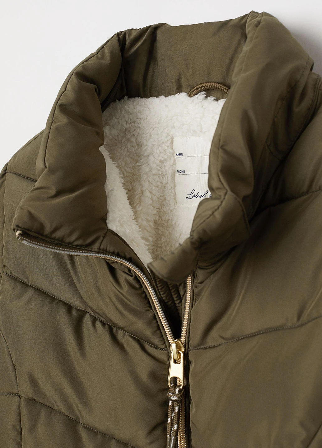 Оливковая (хаки) куртка зима,болотный, H&M