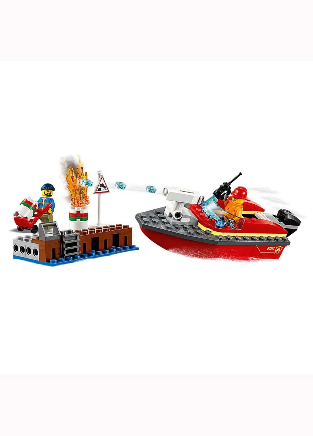 Конструктор Lego City Пожар на причале 97 элементов (207383326)
