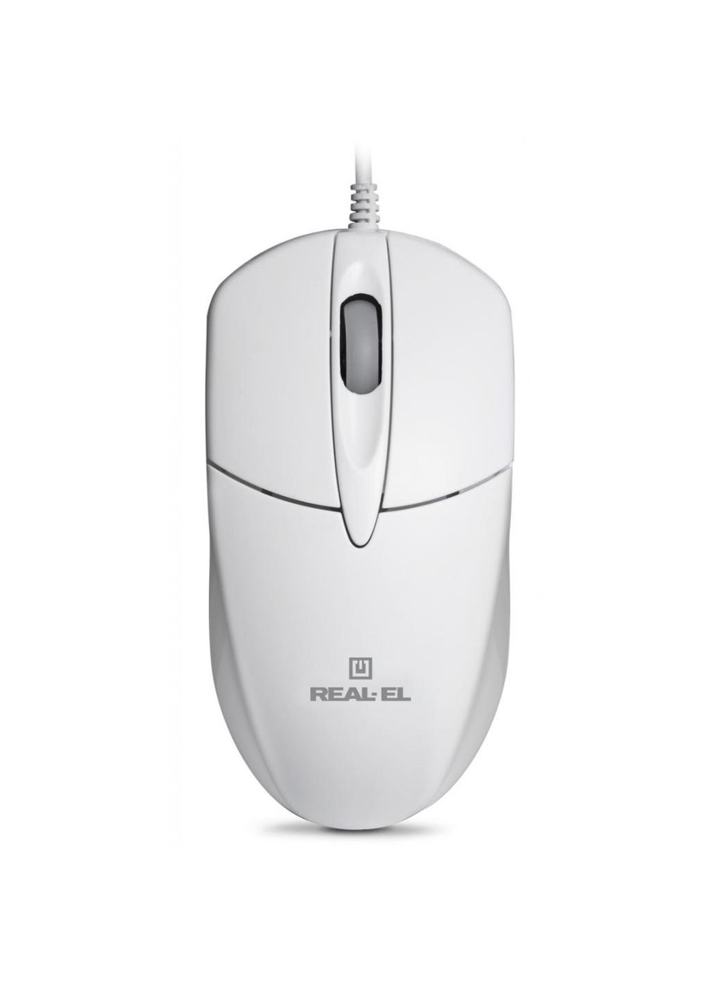 Мышка RM-211, USB, white Real-El (252632941)