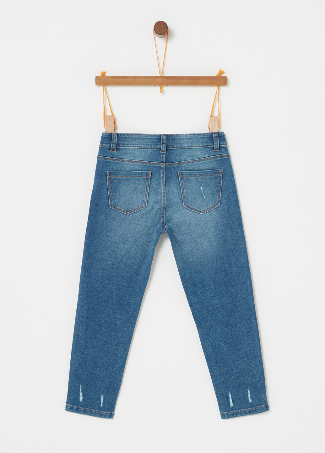 Синие демисезонные прямые джинсы Oviesse