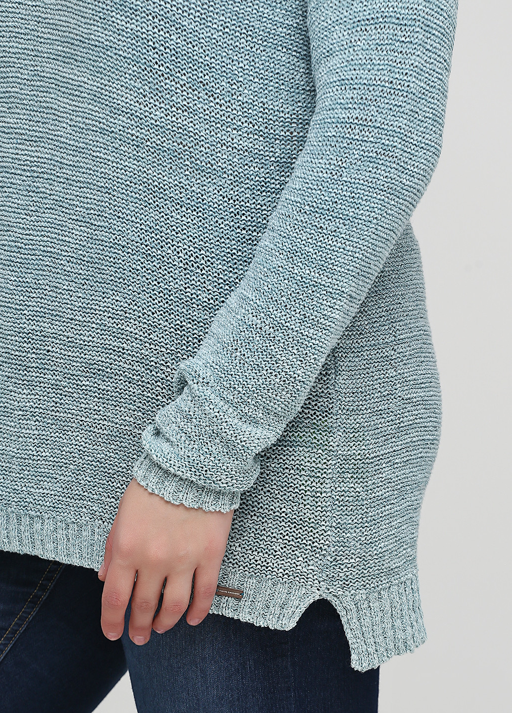 Сіро-голубий демісезонний пуловер пуловер Tom Tailor