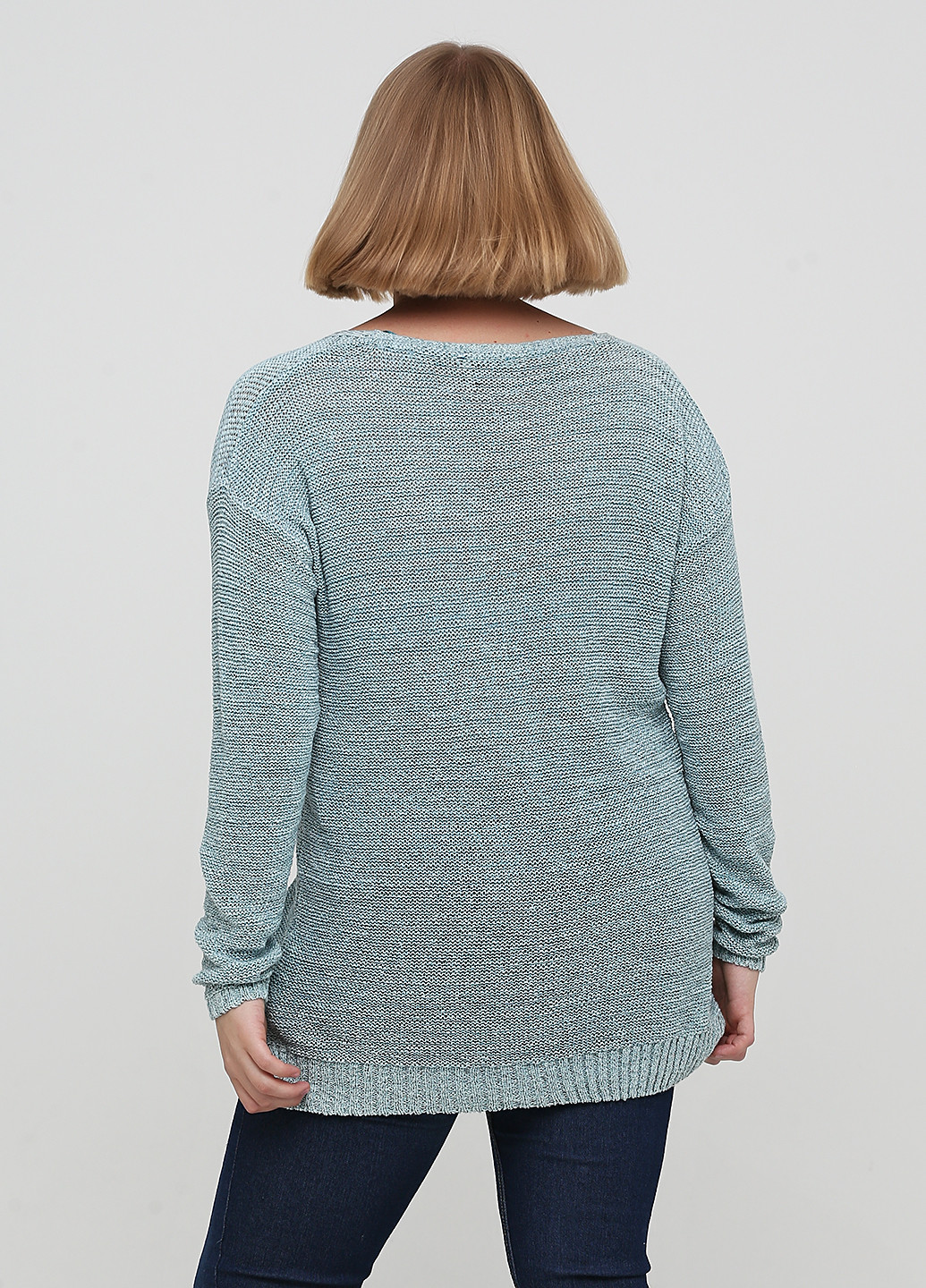 Серо-голубой демисезонный пуловер пуловер Tom Tailor
