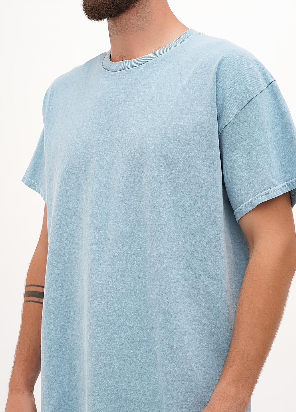 Сіро-голубий футболка Gildan