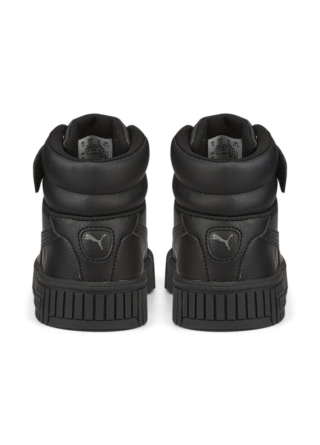 Черные детские кроссовки carina 2.0 mid sneakers kids Puma