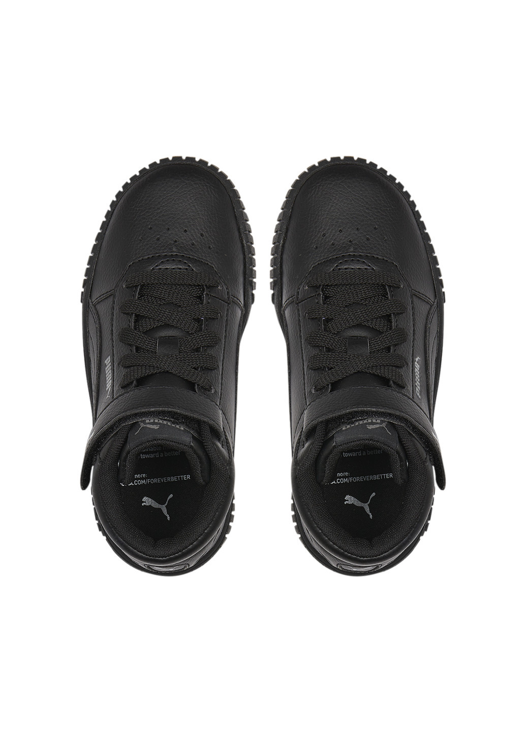 Черные детские кроссовки carina 2.0 mid sneakers kids Puma