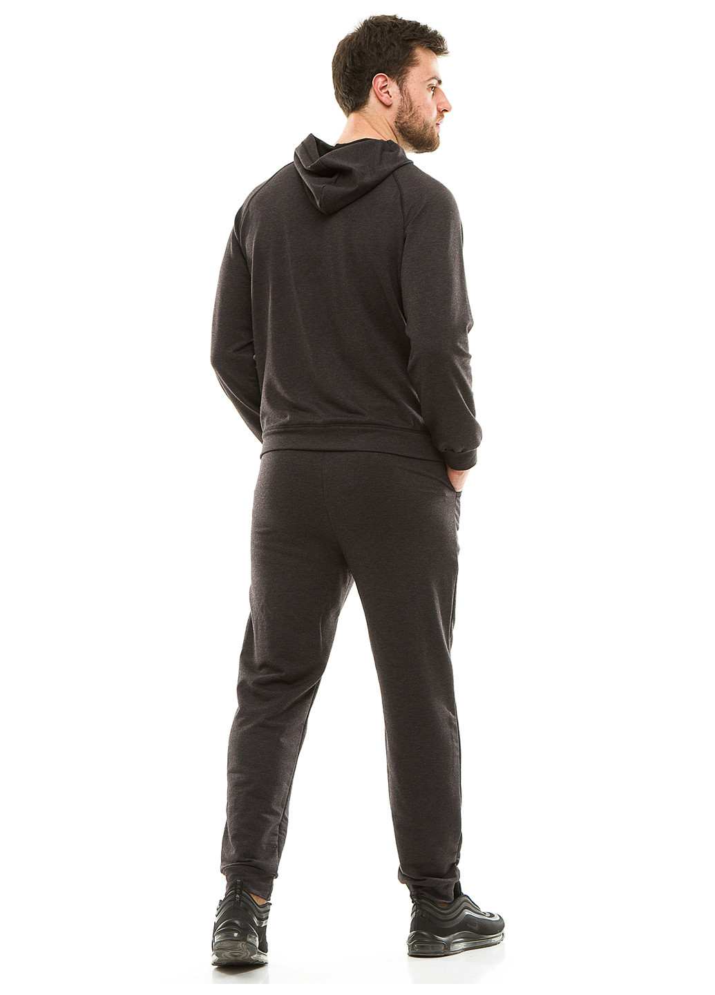Темно-серый демисезонный костюм (толстовка, брюки) брючный Demma