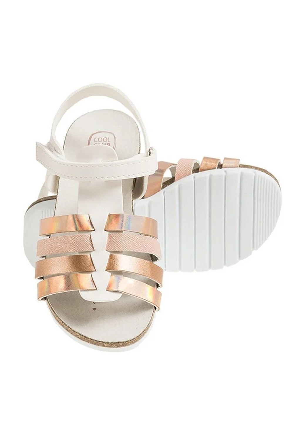 Цветные кэжуал босоножки Cool Club на липучке