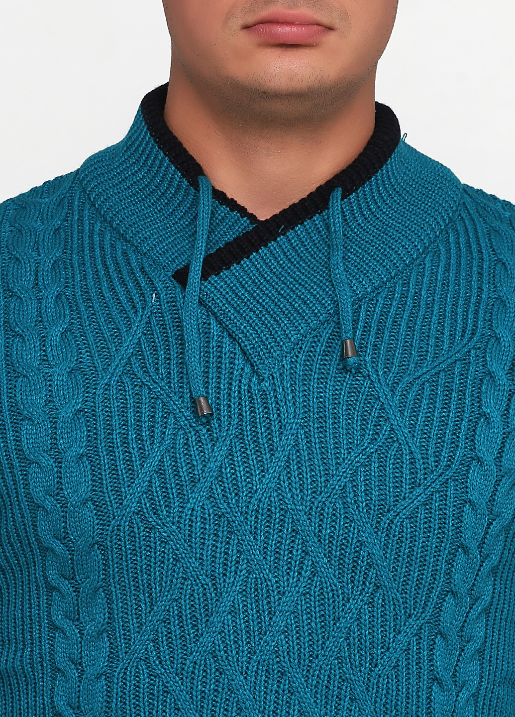 Темно-бірюзовий зимовий пуловер пуловер Timoti