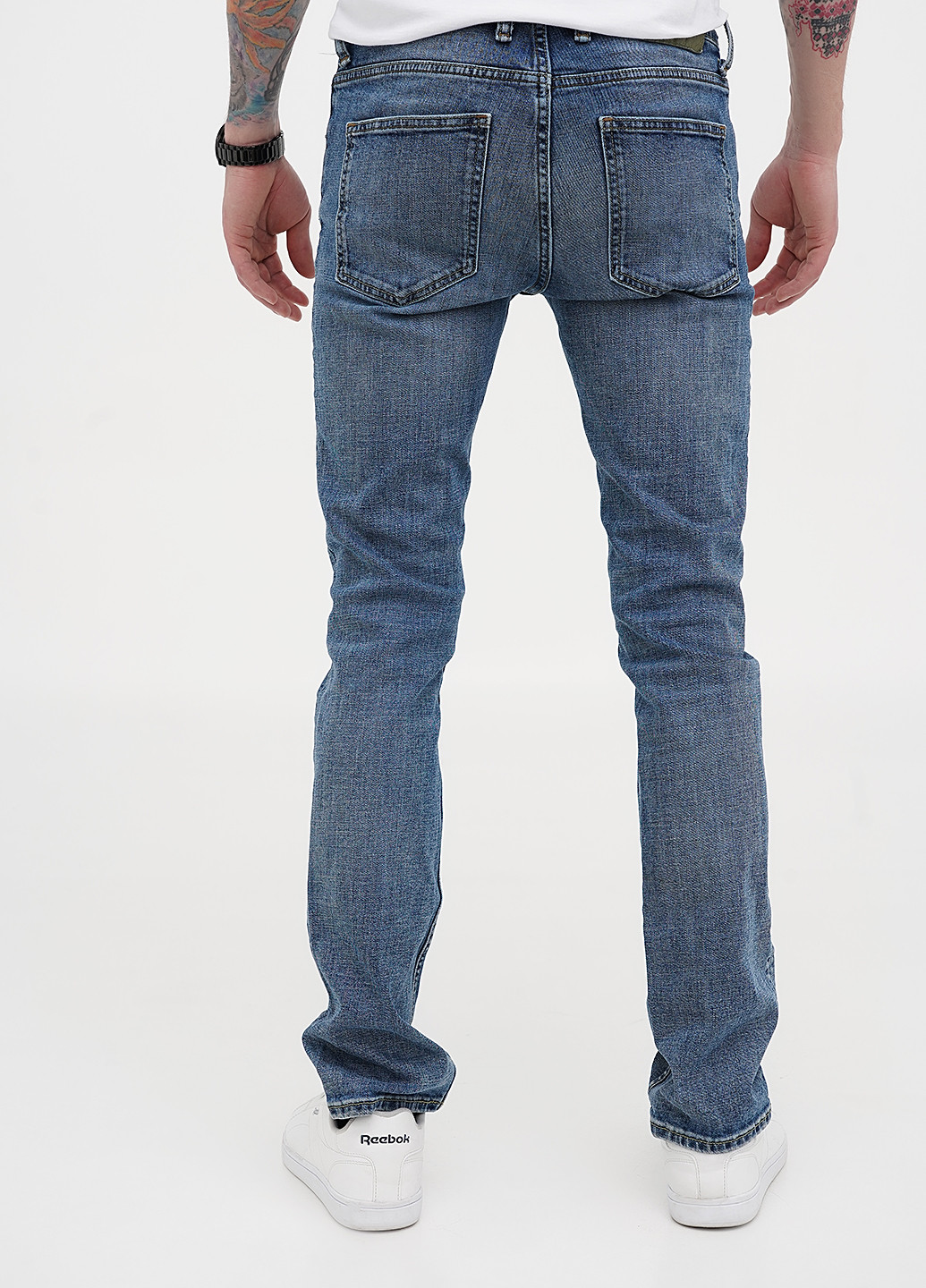 Синие демисезонные слим джинсы C&A