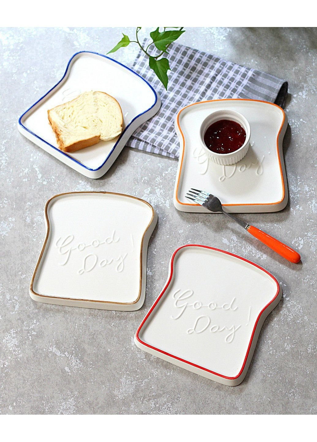 Тарелка керамическая 6736 17.5х16 см красная No Brand (253542342)