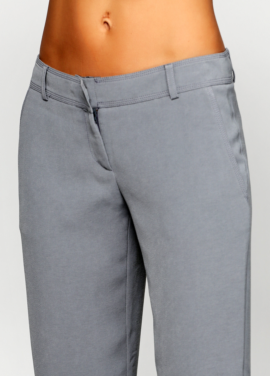 Серые кэжуал демисезонные брюки Armani
