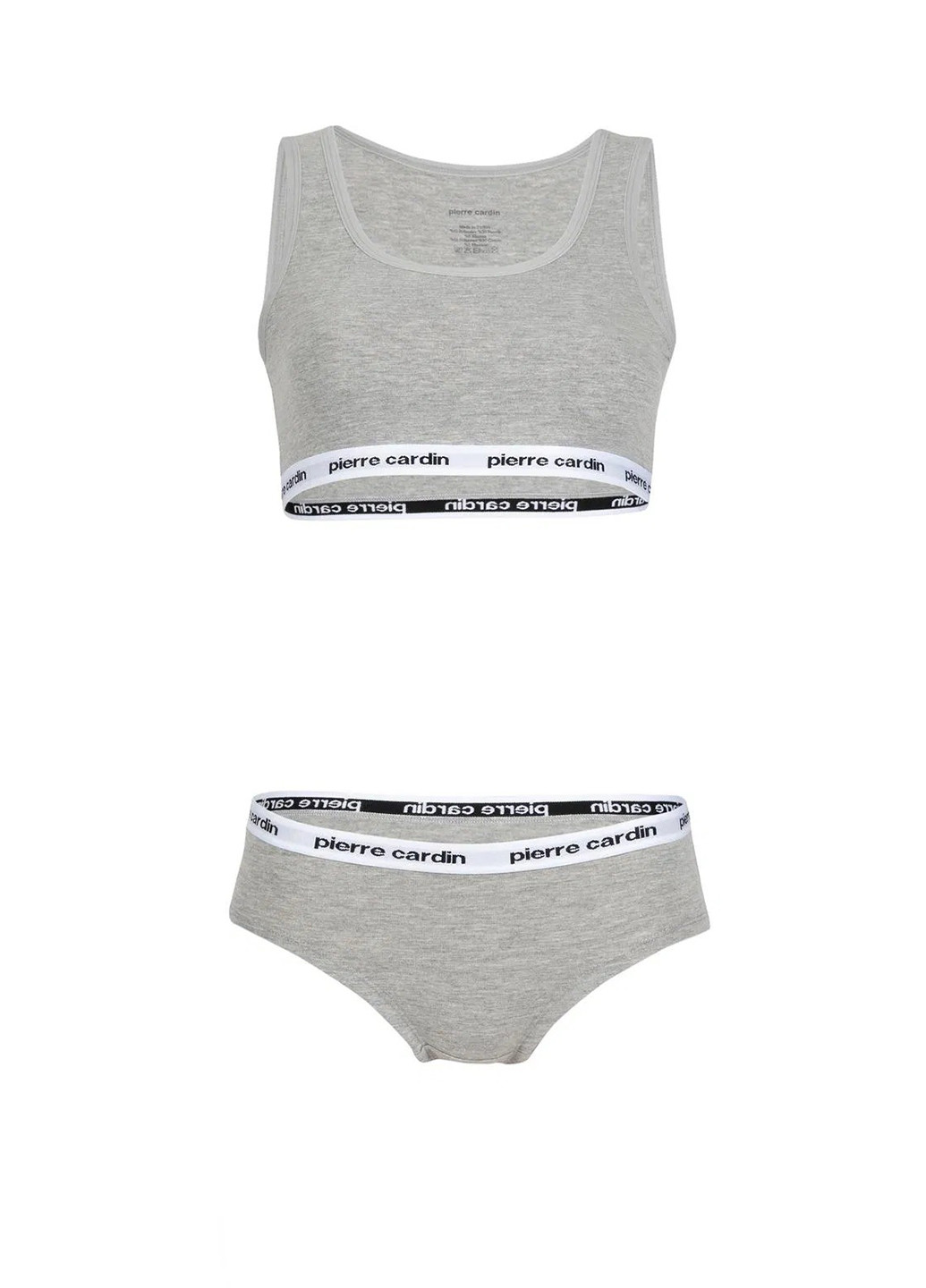 Серый демисезонный комплект (топ, трусики) Pierre Cardin