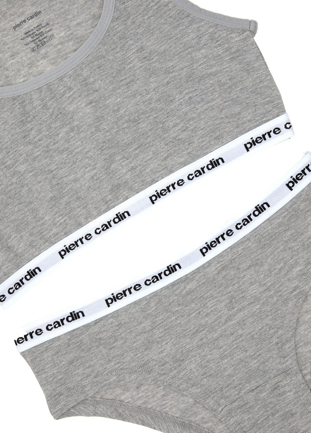 Серый демисезонный комплект (топ, трусики) Pierre Cardin