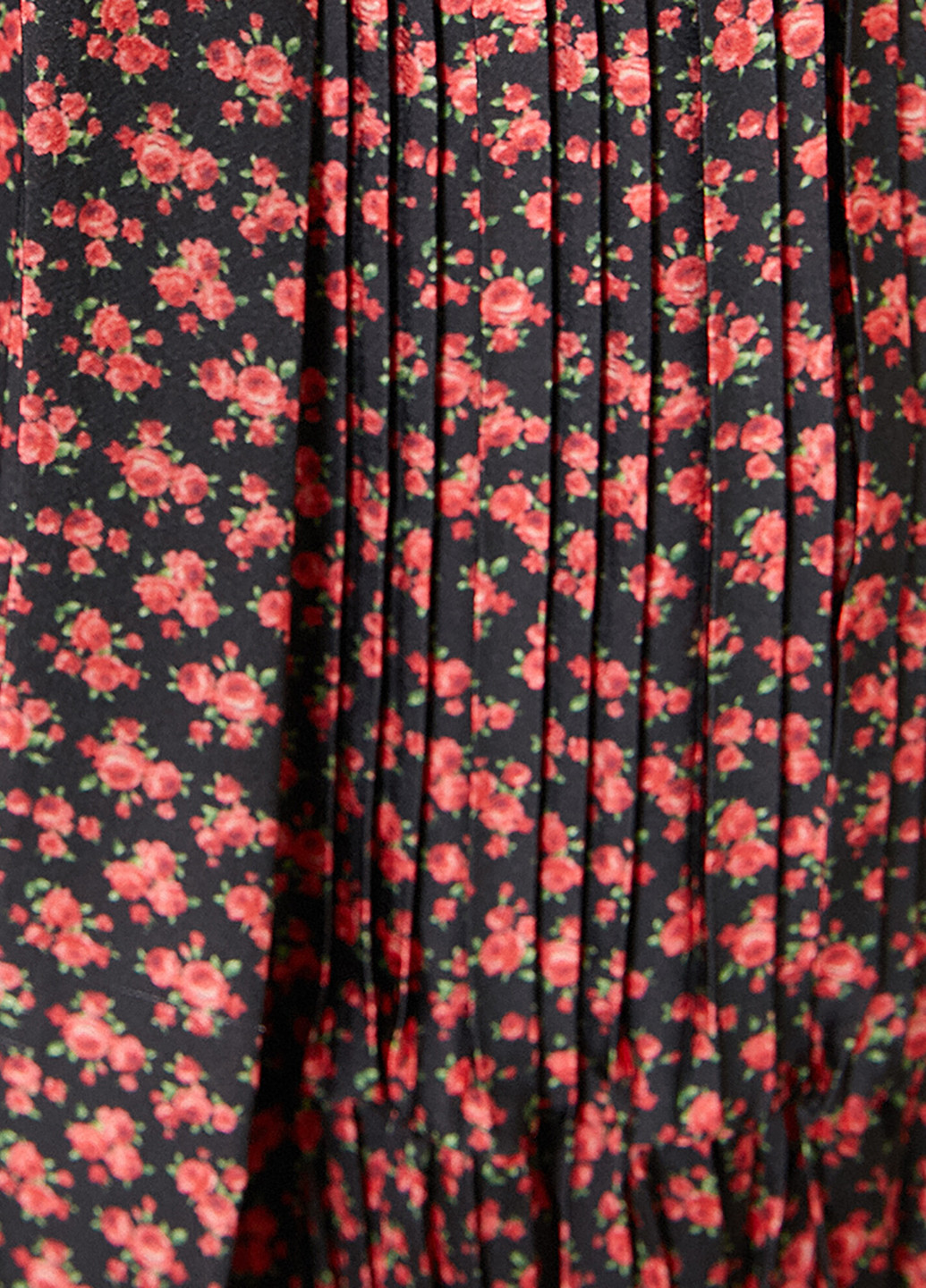 Красная кэжуал цветочной расцветки юбка KOTON на запах, плиссе