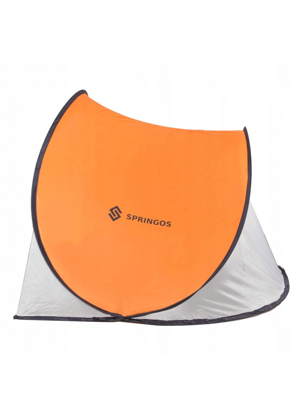 Пляжный тент Pop Up 200 x 120 см Grey/Orange Springos PT004 (239342665)