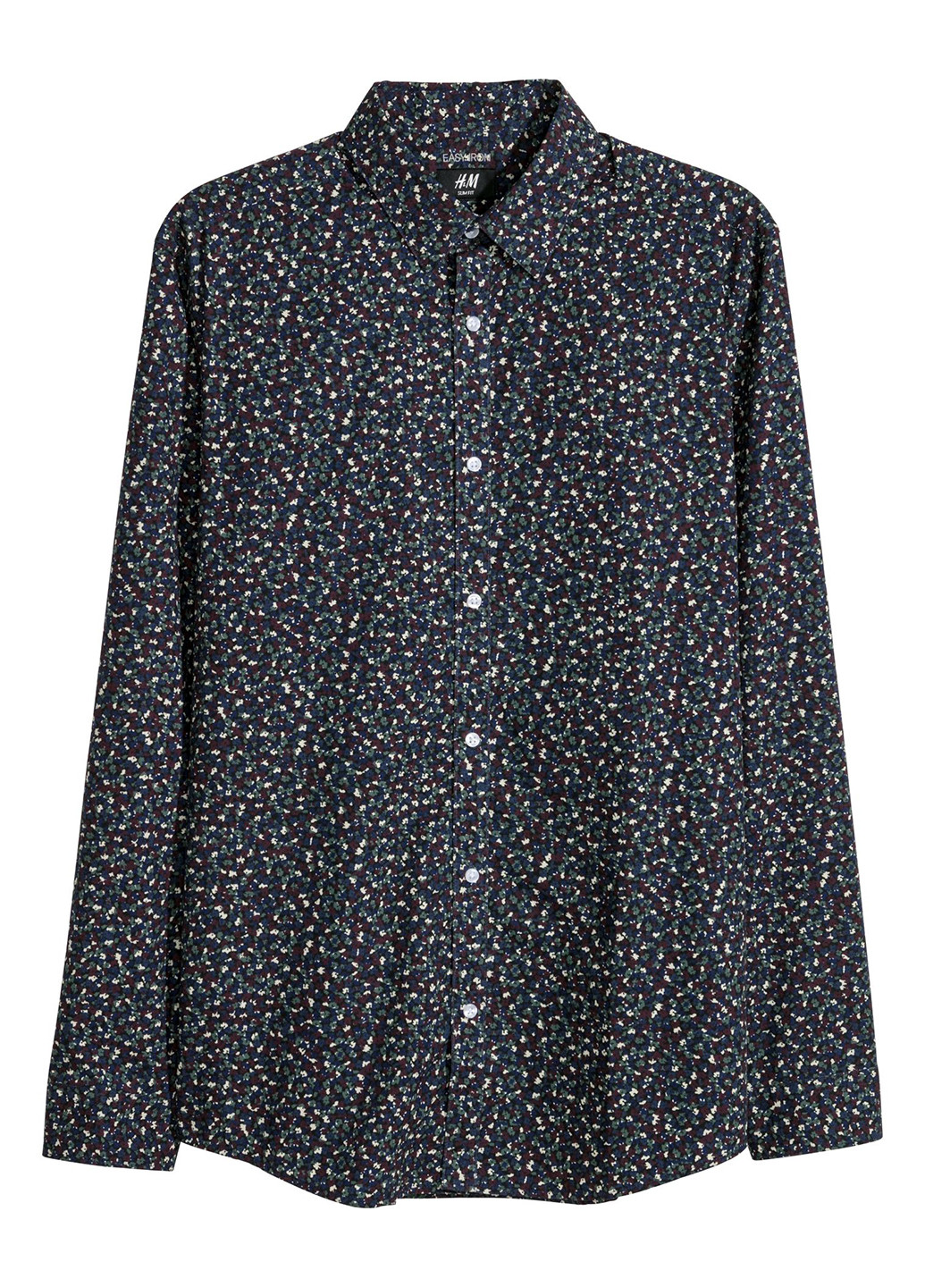 Цветная кэжуал рубашка с абстрактным узором H&M