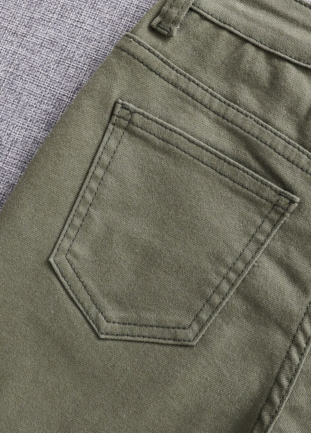 Хаки демисезонные афгани, зауженные джинсы SHEIN