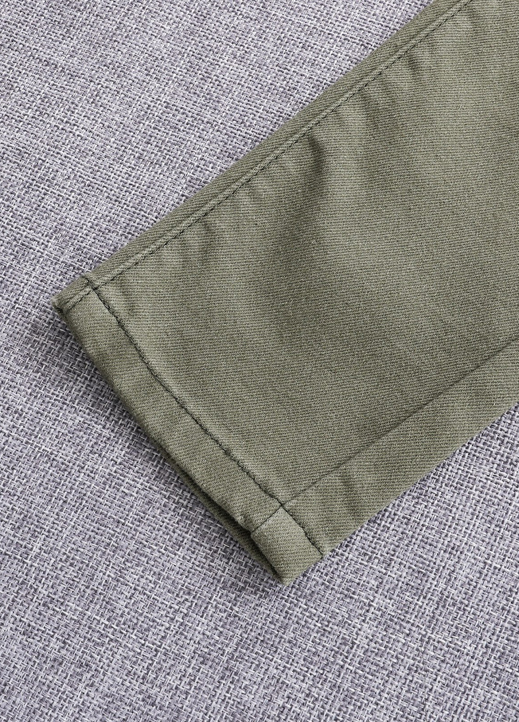 Хаки демисезонные афгани, зауженные джинсы SHEIN