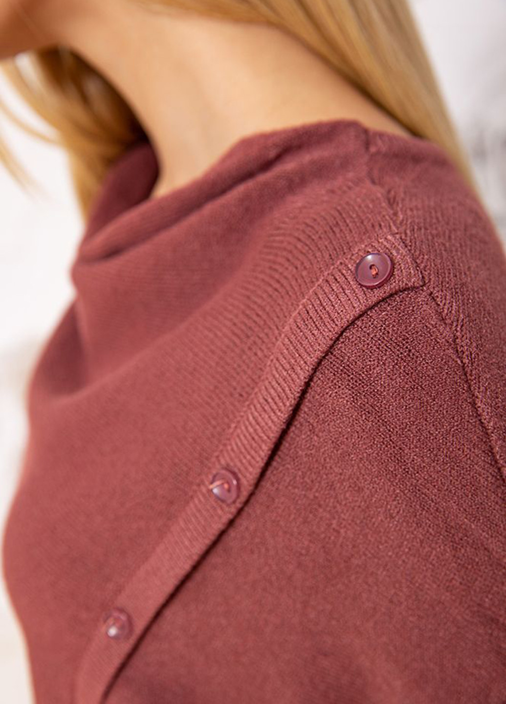 Розово-коричневый зимний свитер Ager
