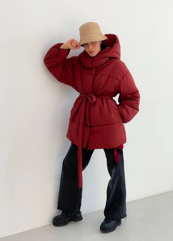 Коричневий зимній Пуховик аляска ZF inspire