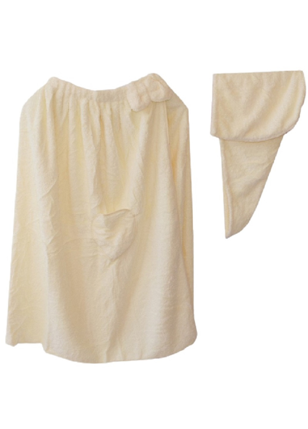 Женский комплект халат полотенце с резинкой на липучке и чалма микрофибра для бани сауны (71031-Нов) Francesco Marconi (252629234)