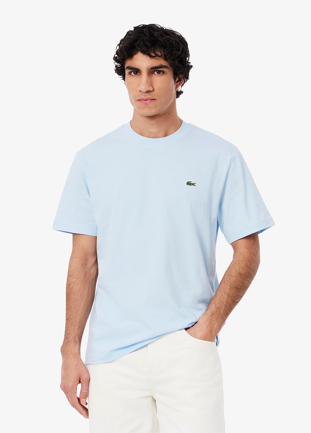 Голубая футболка Lacoste