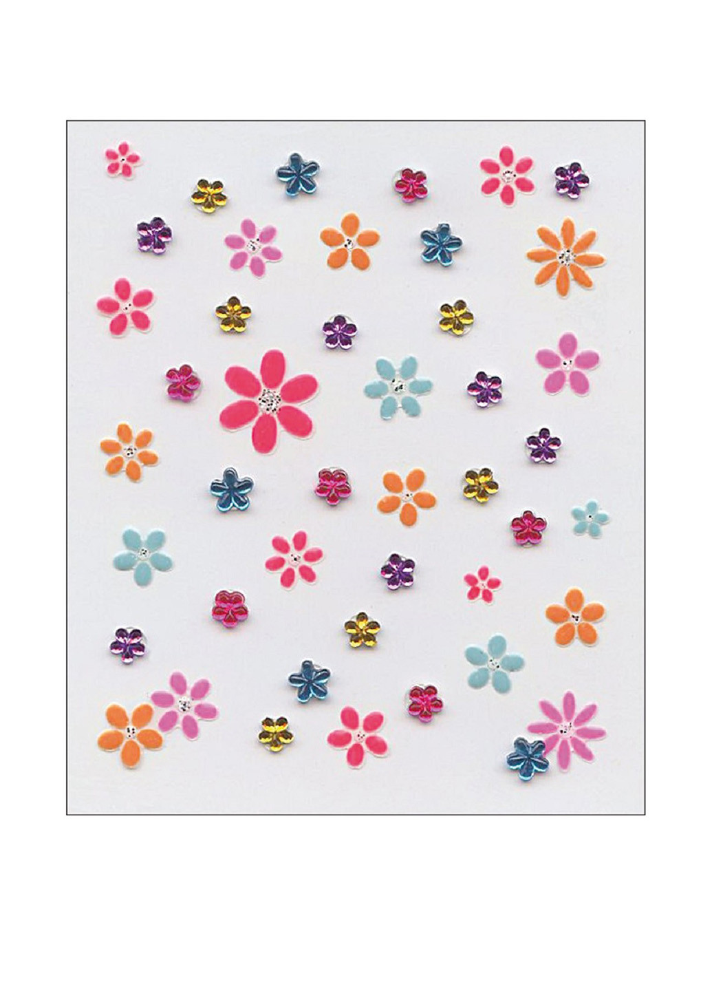 Набір стікерів для нігтів Квіти, 8х16 см Susy Card (122904785)