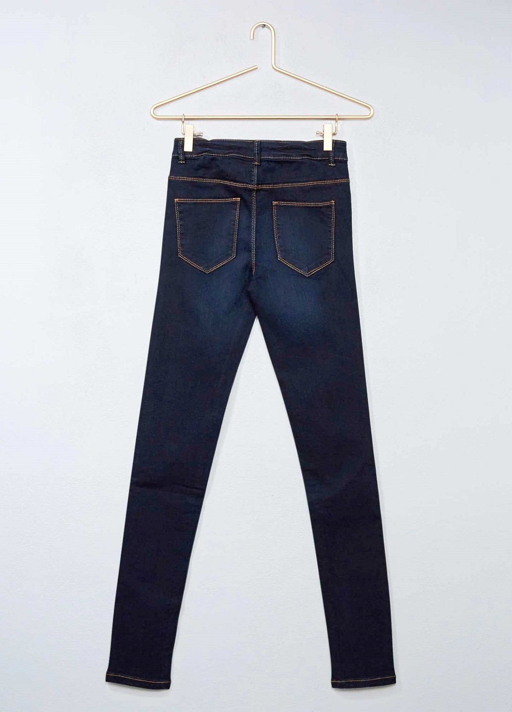 Темно-синие демисезонные скинни джинсы Kiabi