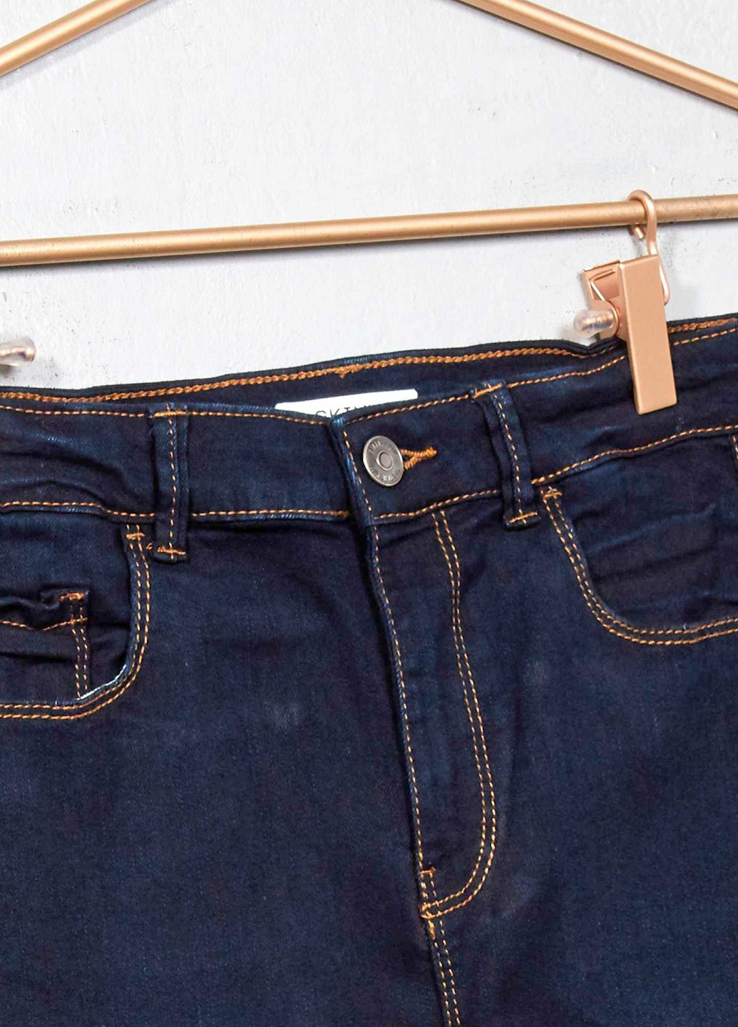Темно-синие демисезонные скинни джинсы Kiabi