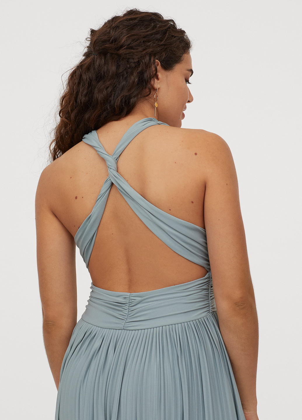 Светло-бирюзовое кэжуал платье H&M