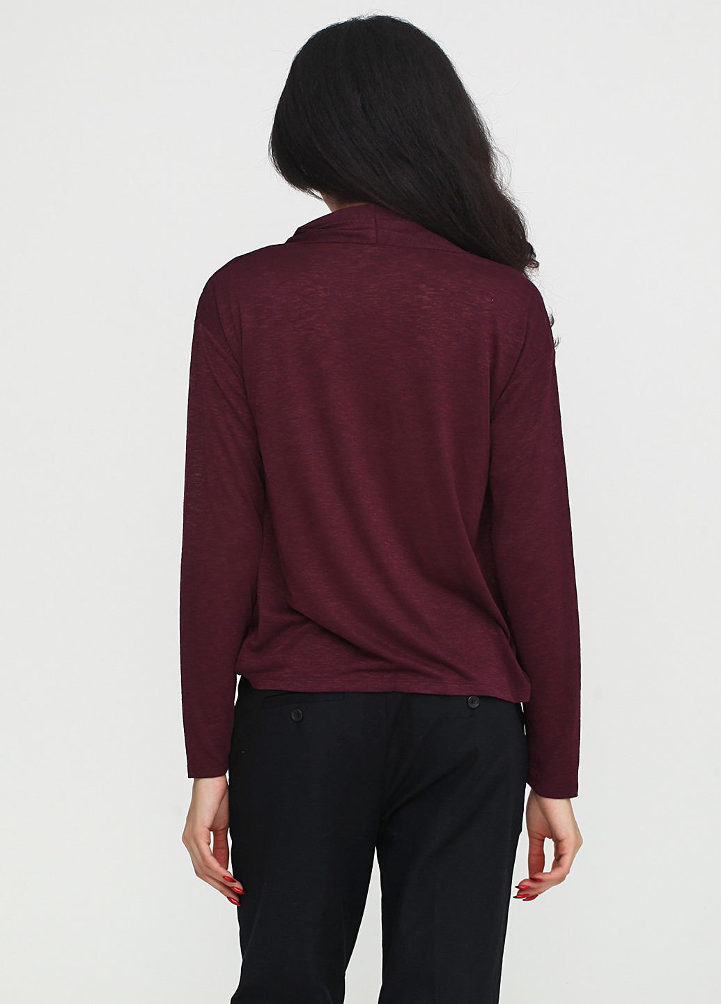 Сливовая блуза на запах Banana Republic