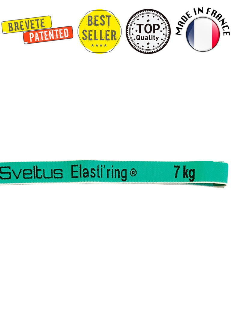 Гумка для фітнесу Elasti'ring тканинна 7 кг Зелений (SLTS-0153) Sveltus (253162219)